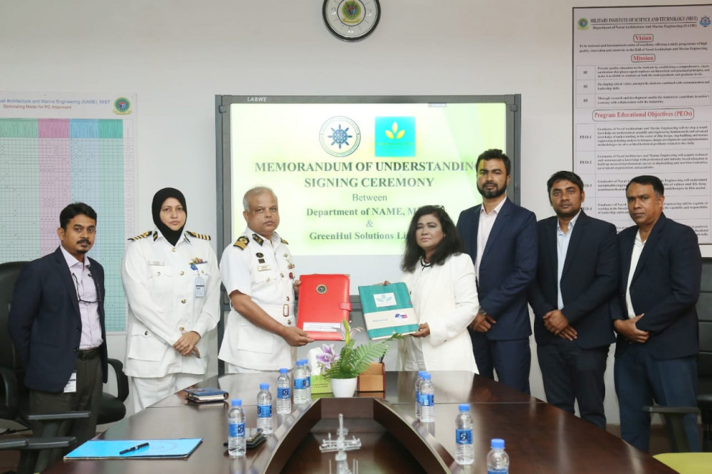 MOU Signed Between NAME Department and GreenHul Solutions Ltd for Green Shipyard Initiatives